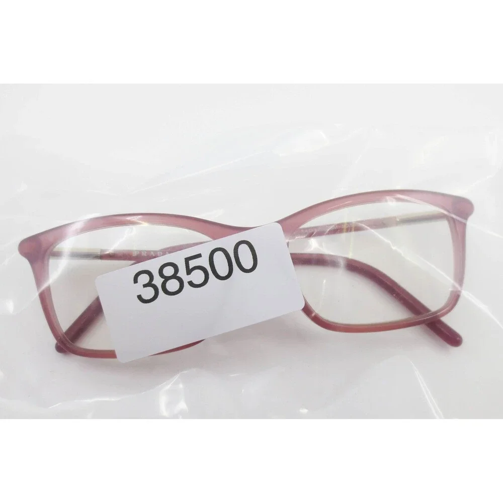 Prada VPR 16W-F 2BM-101 Matte Pink Gold Rectangular Eyeglasses Frames 54-17-140